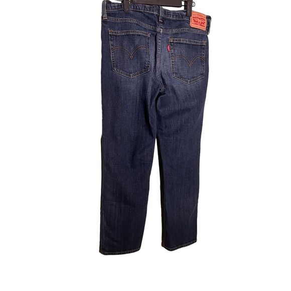 Levi's Womens Boyfriend Size 29 Medium Wash Relaxed Straight Leg Blue Jeans - Picture 1 of 7
